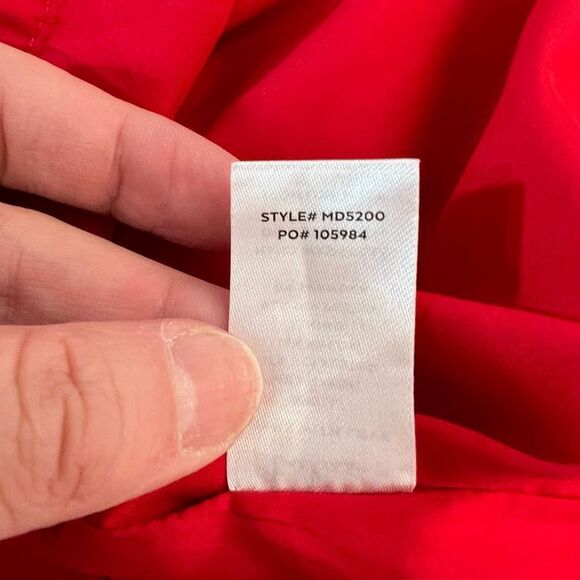 Lulu’s NWT Celebratory Mood Red Satin Short Sleeve Mini Dress size medium - Picture 13 of 14